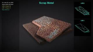 Scrap Metal - Wasteland Post Apocalyptic Survival Game Item, Unity 3d Scrap Metal - Wasteland Post Apocalyptic Survival Game Item, Unity 3d