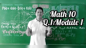 Mathematics 10/Q1/Module 1/Video Lesson