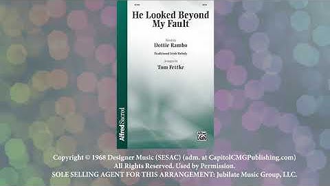 HE LOOKED BEYOND MY FAULT | Digital Reading Session