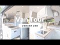 VAN TOUR | Custom Ford Transit Camper Van Conversion With Interior Shower