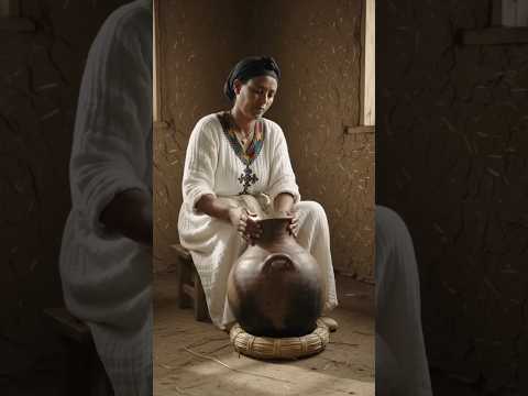 Making Traditional Ethiopian Butter by Handየሀገር ቤት ቁቤ ማነው የናፈቀው# #ethiopianfood #shortvideo