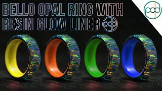 Making A Bello Opal Ring With A Lava Red Glow Liner