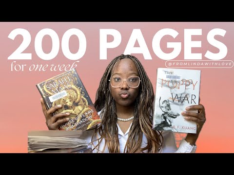 reading 200 pages a day for a week