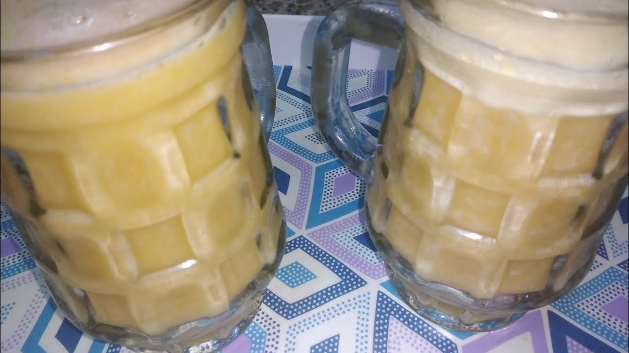 عصير مغذي منعش ومفيد وسريع في التحضير بنوعين فقط من الغلال🍹🍸🍷🍹🍸🍷🥤