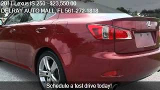 2011 Lexus IS 250 for sale in DELRAY BEACH, FL 33483 at the