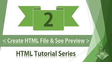 HTML Tutorial - Create HTML File and See Preview (Hindi & Urdu) | Lesson - 2