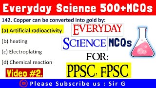 Everyday Science || 500+ MCQs Questions by Sir G || Video #2 screenshot 2