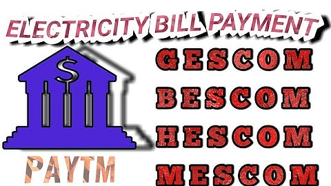 How to pay electricity bills payment f HESCOM, GESCOM, MESCOM, BESCOM electricity board bills on ptm