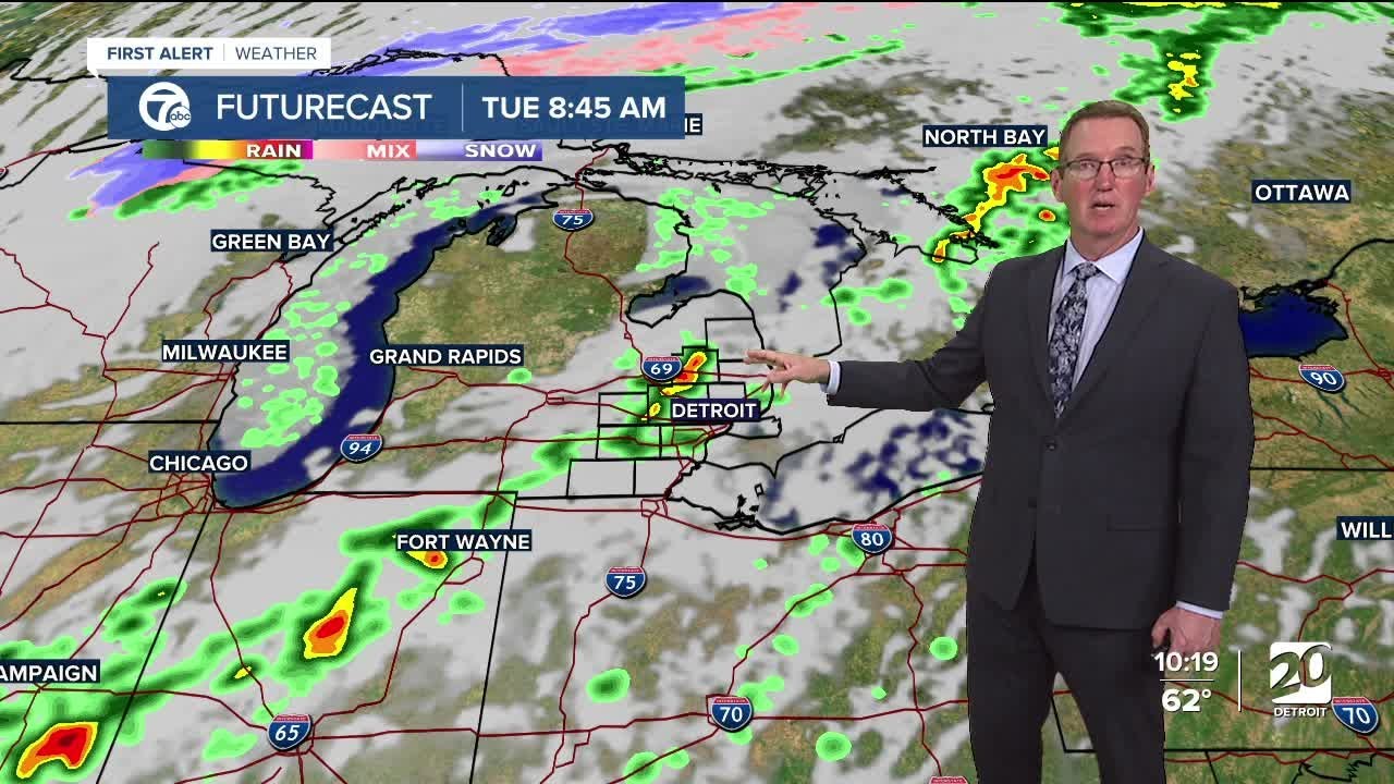 Strong to severe storm chance Tuesday - YouTube
