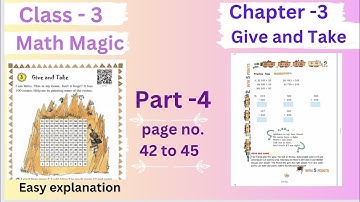 #class3  #ncertmaths  #chapter3  Give and Take    part 4    page no. 42 to 45