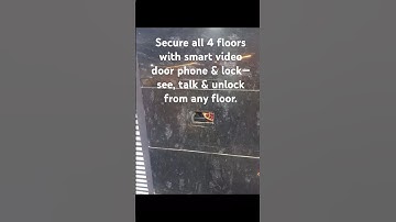 Secure all 4 floors with smart video door phone & lock—see, talk & unlock from any floor. #smartlock