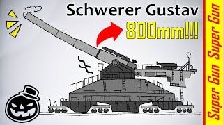 Cara Menggambar Tank Schwerer Gustav - Senjata Super Jerman
