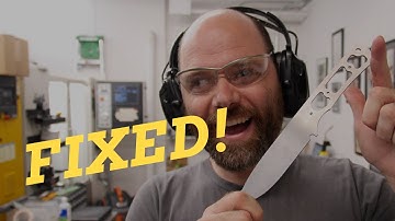 CNC Knifemaking: Fixing a Funky Fixture!