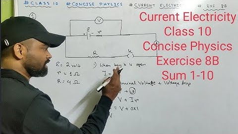 Numericals on Current Electricity Class 10 || Icse || Concise Physics || Selina || Physics || Exe 8B