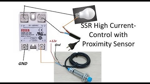 High Current SSR - Control by Proximity Sensor