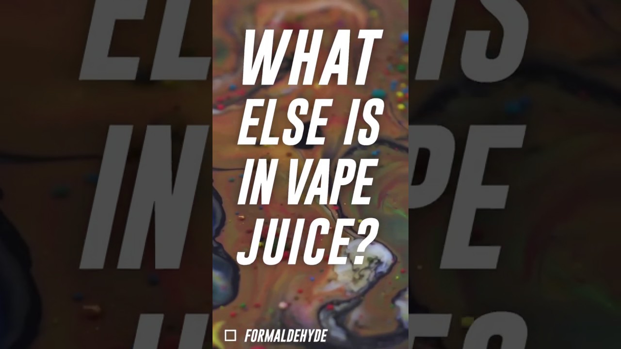 What's Hiding in Vape Juice? 31+ Chemicals. | #VapesDown - YouTube
