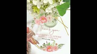 Floral Thank You Coaster – A Thoughtful Touch for Any Occasion 🌸
