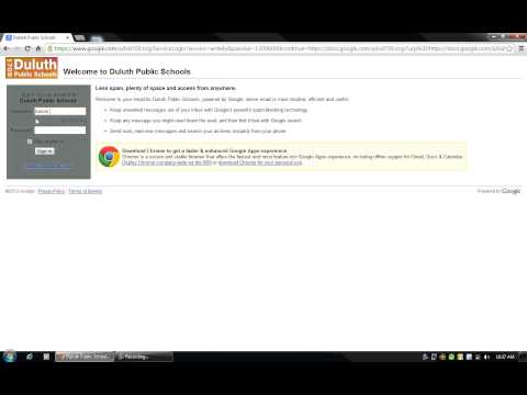 Duluth Public Schools Google Chrome Login
