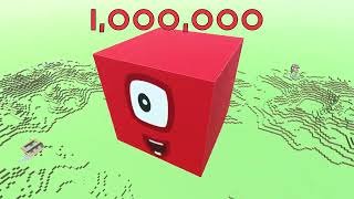 NumberBLocks from ONE to ONE MILLION in MineCraft NEW