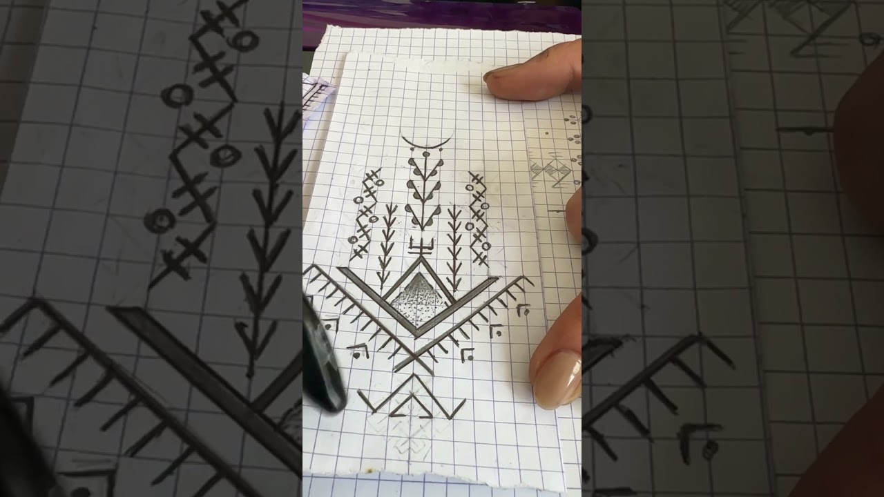 La Marsa, Tunisia - Manel Mahdouani Berber Tattoo Design - 4 May, 2024