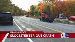 Woman, 3 kids injured in Glocester dump truck crash