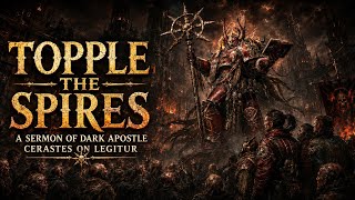 Topple the Spires | A Sermon of Dark Apostle Cerastes on Legitur | Warhammer 40k Music | AI Song
