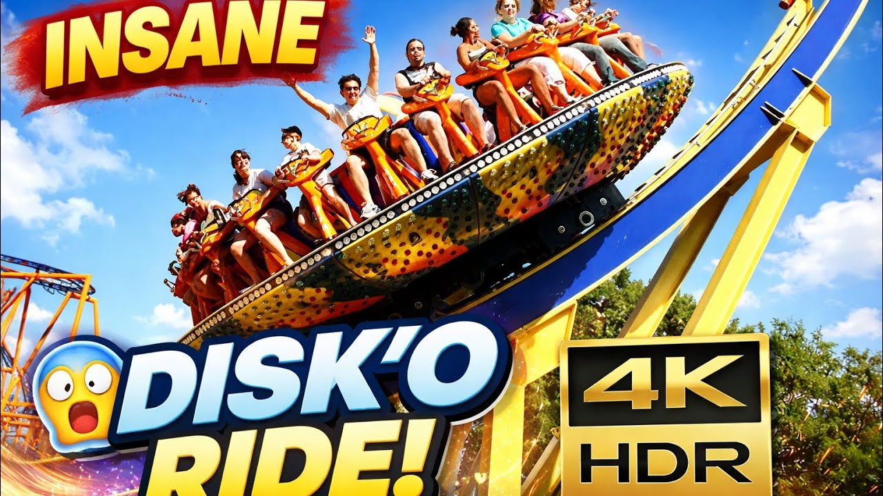 Castleford Rides Insane Rides INSANE Disk’O Ride Experience 😱 | Extreme Amusement Ride in 4K HDR ...