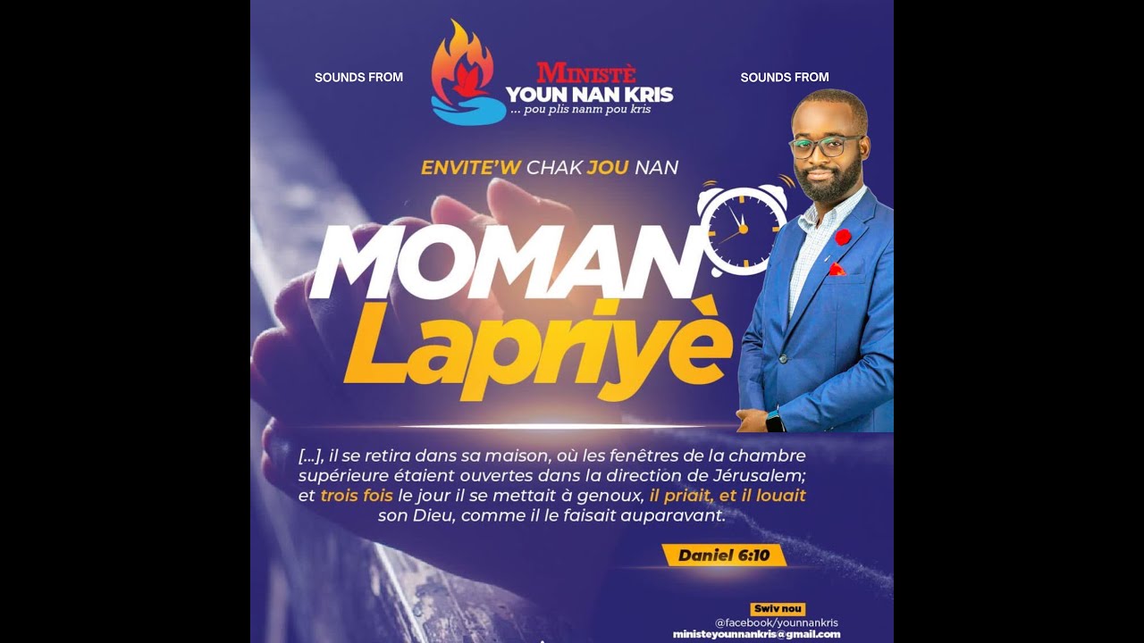 Moman Lapriyè 1501 - De gloire en gloire jusqu'à la transformation interieure -Pasteur Fortuné Lener