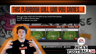 THE BEST CUSTOM PLAYBOOK IN NCAA FOOTBALL 14 | THESE PLAYS WILL TRANSFORM YOUR PLAYBOOK