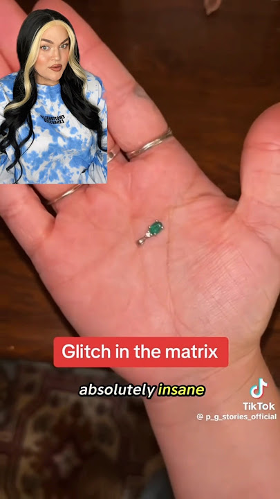 INSANE Glitch in the Matrix caught on camera… or just a missing necklace? #shorts #tiktok #scary
