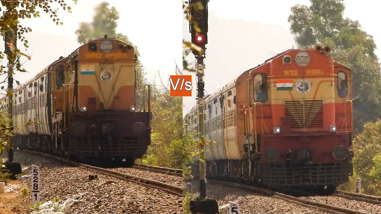 [HD]: The Single Headed ALCo Acceleration CHUGGING WAR 🛲: ERS WDG 3A Vs ERS WDM 3A | KONKAN RAILWAYS