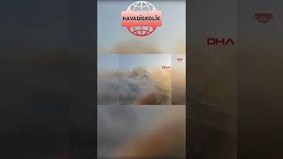 Son Dakika Gökçeada Orman Yangını Ekipler Müdahale Ediyor