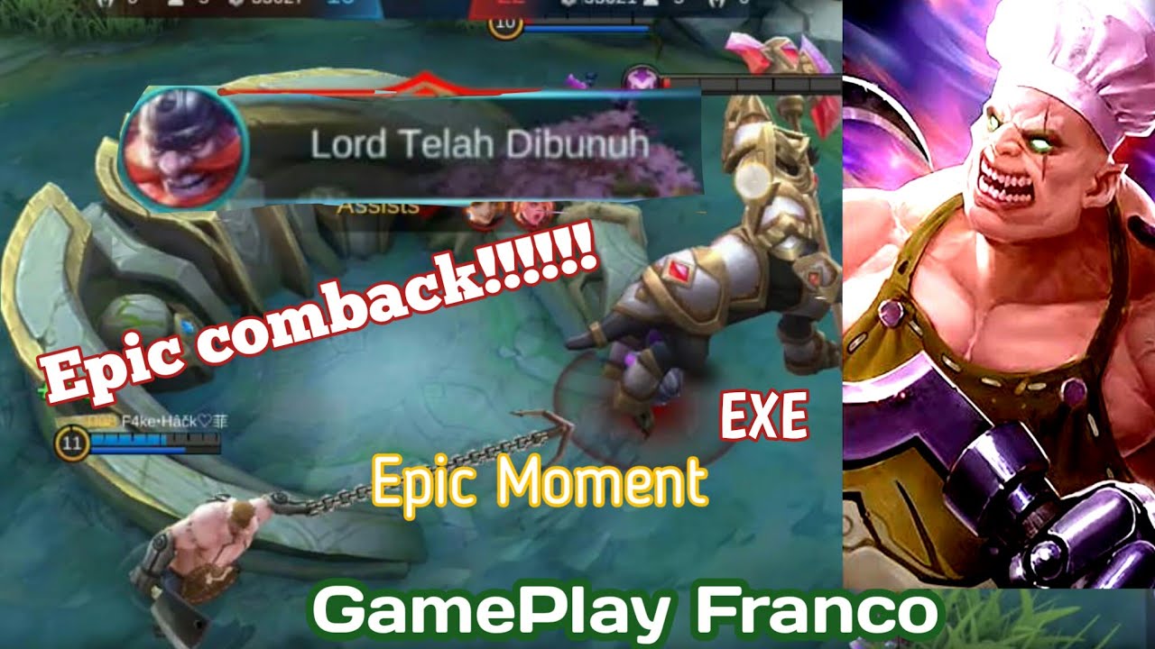 GamePlay Franco Terbaru 2020 [ Epic Moment ] Part 1 EPIC COMEBACK MAKE HERO INI!!!