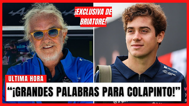 ¡INCREÍBLE MENSAJE DE BRIATORE SOBRE EL FUTURO DE COLAPINTO EN LA FÓRMULA 1!