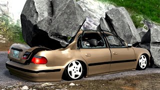 Rockslide Crashes 7 | Beamng.drive