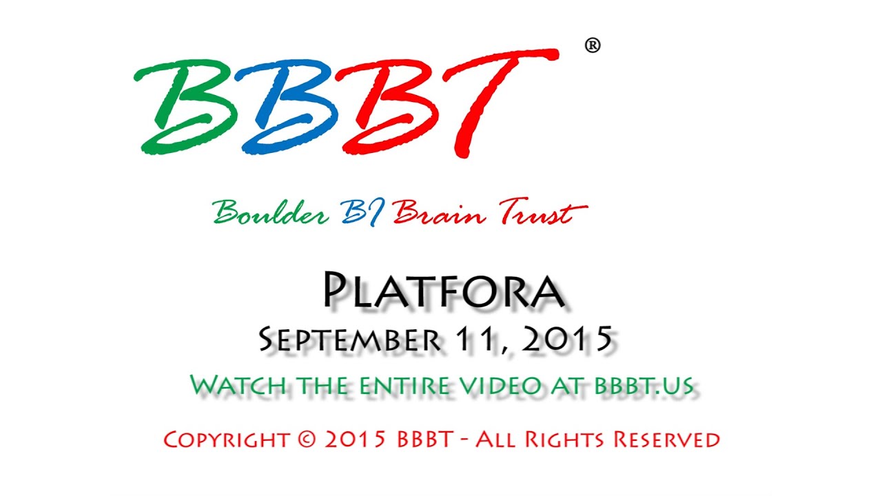 2015 Platfora Trailer