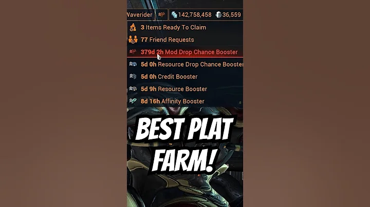 BEST PLATINUM FARM IN WARFRAME!