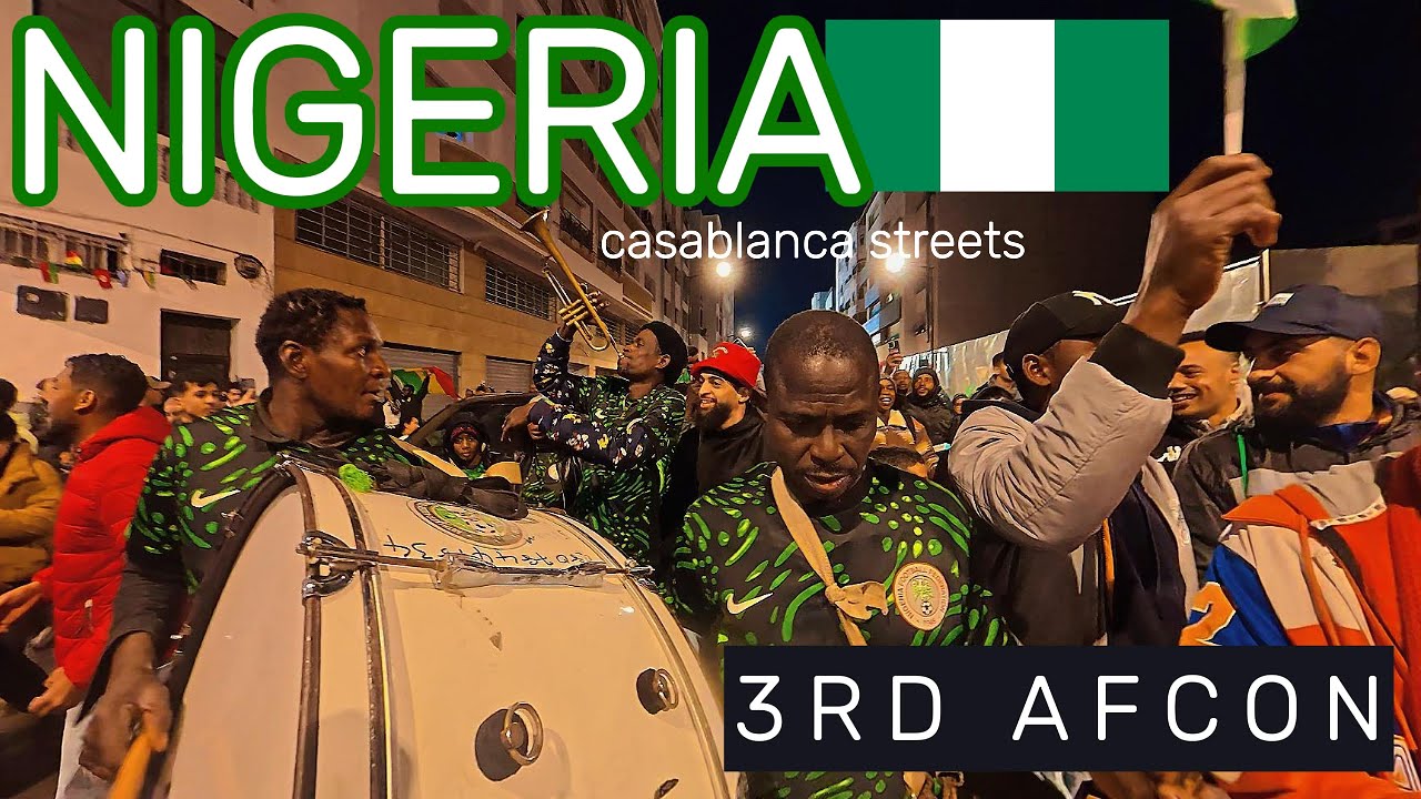 AFCON in Morocco 🇲🇦 | Nigeria Beats Egypt 🦅 | Casablanca Street Reactions & Victory Parade