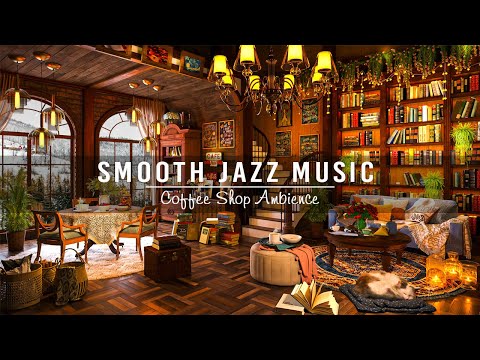 Smooth Jazz Instrumental Music for Work, Unwind ☕ Relaxing Jazz Music at Cozy Coffee Shop Ambience