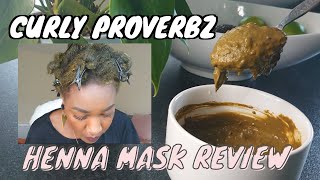 HOW I USE CURLY PROVERBZ AYURVEDIC HENNA HAIR MASK &amp; HOW TO MAKE