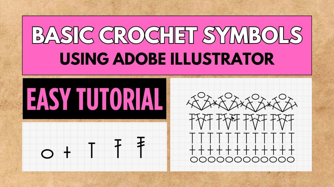 Crochet Symbols in Adobe Illustrator Made EASY for Beginners - YouTube
