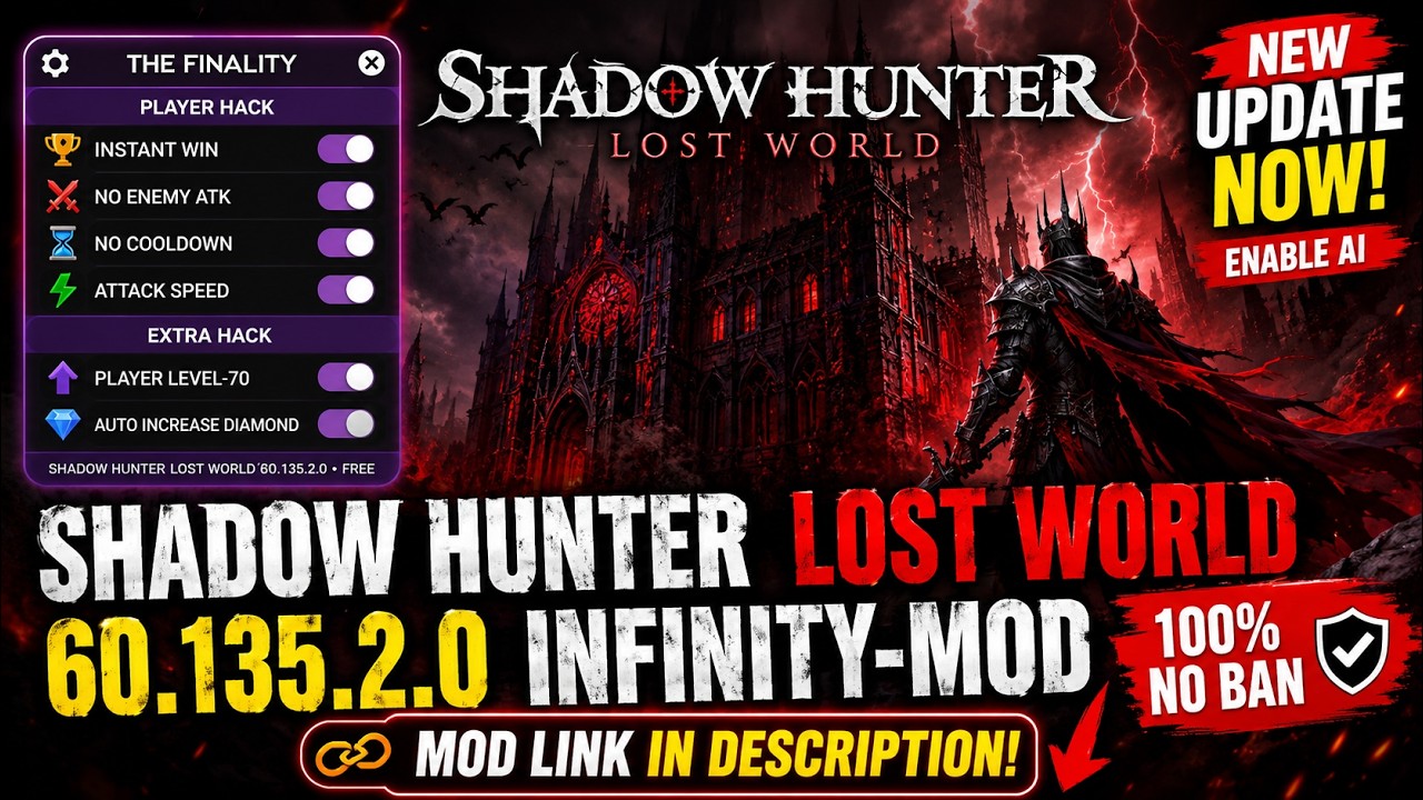 Lost Infinity Mod Included Shadow Hunter Lost World INFINITY MOD 2026 | unlimited gems and all ...