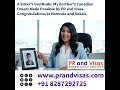 work permit for brother Daksh, Namrata sister thanking PR and Visas #prandvisas #visasuccess #job