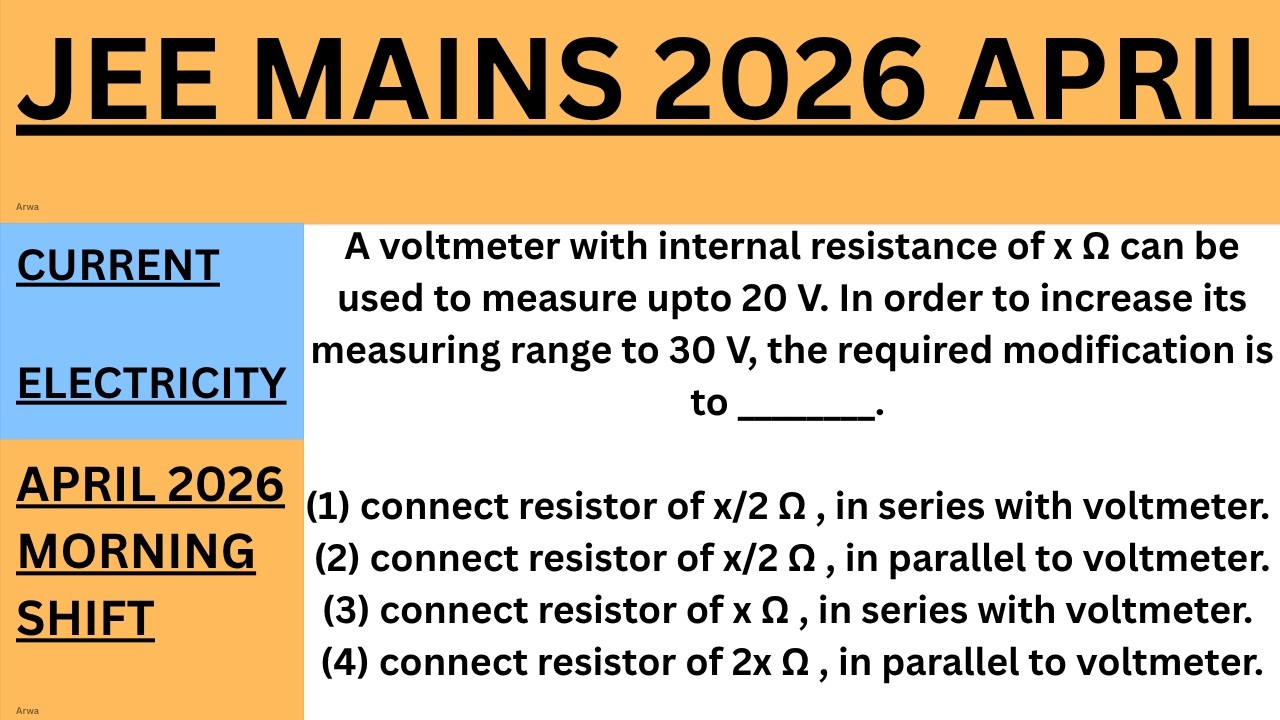 (=^ω^=)ページ A voltmeter with internal resistance of x Ω can be used to measure
