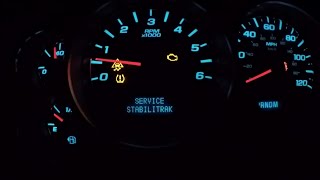 DIY FIX! 0713 Chevy/Gmc Service Stabili Track/Traction Control Signals Blinking Engine Light