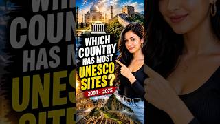 UNESCO World Heritage Sites by Country (2000–2025) 🌍🔥 | Global Ranking Race #unesco #shorts