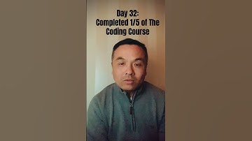 Day 32: Completed 1/5 of the Coding Course #python #motivation #coding
