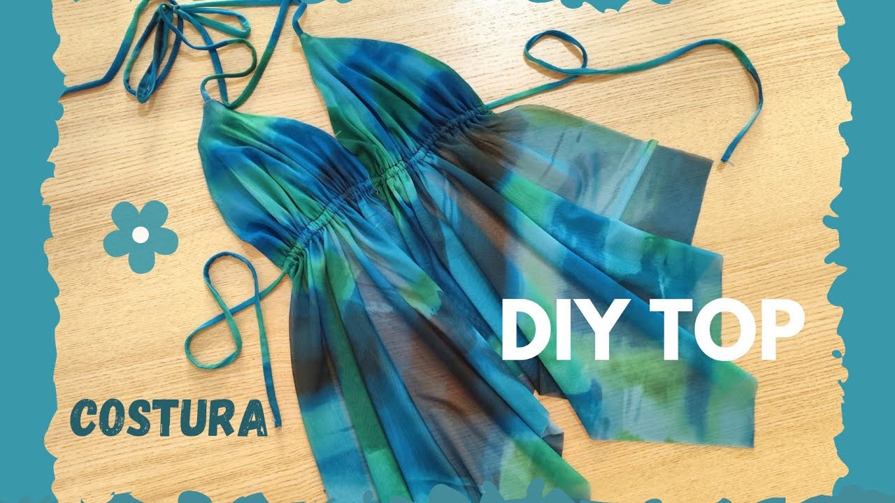 DIY TOP DE TUL #costura #diytop