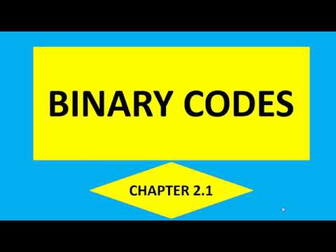 BINARY CODES | Chapter 2.1 | DIGITAL CIRCUITS - YouTube