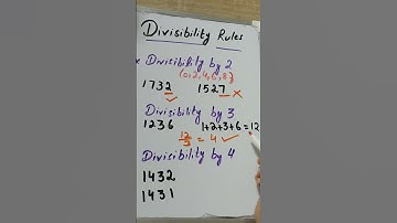 Divisibility rules||🤔 divisible by 2,3 & 4|| #mathtrick